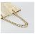 Borsa Tote CHANEL Patchwork Chain Tweed Ivory Gold CC Auth 195106SM D'oro Crudo - vista 7