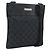 Bolsa de Ombro GUCCI GG Canvas Preta Prata 019.0348 Auth 196159 Preto