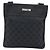 Bolsa de Ombro GUCCI GG Canvas Preta Prata 019.0348 Auth 196159 Preto - vista 2