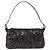 Borsa a tracolla FENDI Mamma Baguette Nylon e Paillettes 2 vie Marrone Oro Auth 196362SM D'oro - vista 3