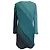 Autre Marque Conjunto de casaco e vestido de malha de viscose e lã St. John Turquoise / Teal Multi Azul - vista 3