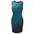 Autre Marque Conjunto de casaco e vestido de malha de viscose e lã St. John Turquoise / Teal Multi Azul - vista 4
