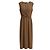 Vince Bronze Twist Front Maxi Kleid Metallisch