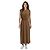 Vince Bronze Twist Front Maxi Kleid Metallisch - Ansicht 5