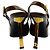 Saint Laurent Vernice Gloss Dune 110 Slingback Pumps Marrone - vista 5