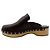 Zuecos Mules Calya de cuero marrón Hermès Castaño - vista 3