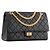 CHANEL - Borsa a tracolla 2.55 Chanel in pelle stropicciata nera Nero - vista 2