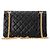 CHANEL - Borsa a tracolla 2.55 Chanel in pelle stropicciata nera Nero - vista 3
