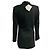 Giacca blazer Loewe sartoriale in viscosa elasticizzata nera con singolo bottone e taglio asimmetrico Nero - vista 3