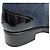 Stivaletti combat stringati in denim blu e pelle nera Chanel - vista 5
