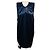 Céline Vestido mini de satén azul marino sin mangas con fruncidos y tirante Celine