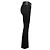 W118 by Walter Baker Walter Baker Lexie Stretch-Lederhose Flare in Schwarz - Ansicht 2