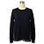 Sacai schwarzer Strickpullover aus Wolle mit plissiertem, transparentem Rücken