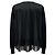 Sacai schwarzer Strickpullover aus Wolle mit plissiertem, transparentem Rücken - Ansicht 3