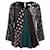 Blusa in seta patchwork multicolore nera Lanvin  - vista 1