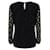 Blusa in seta patchwork multicolore nera Lanvin  - vista 3