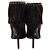Stivaletti peep toe con frange in camoscio marrone scuro Prada - vista 5