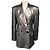 Blazer cruzado entallado Brunello Cucinelli Gunmetal / Silver Metallic