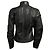 Dsquared2 Black Zip Front Leather Jacket with Fabric Trim - view 3