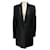 Givenchy Black Draped Back Long Wool Blazer with 4G Pattern Lining