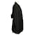 Givenchy Black Draped Back Long Wool Blazer with 4G Pattern Lining - view 2