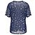 Top de tul mesh transparente de manga corta con estampado de círculos azules Dries Van Noten - vista 3