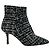 Botines Aimee de Tweed Multi Negro L'Agence - vista 2