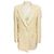 Autre Marque Blaze Milano Ivory One Button Wool Blazer Beige