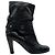Botines Chanel de piel acolchada negra Negro - vista 2