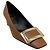 Décolleté Belle Vivier in pelle marrone Roger Vivier