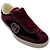Sneakers Gucci G75 in velluto bordeaux / camoscio Rosso