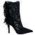 Botines Heron de encaje negro Alexander McQueen - vista 2