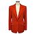Dries Van Noten Rust Ein-Knopf-Wool-Tweed-Blazer Jacke Rot