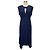 Vestido midi asimétrico de jacquard Inaia azul Ba&sh con detalle keyhole