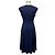 Vestido midi asimétrico de jacquard Inaia azul Ba&sh con detalle keyhole - vista 3