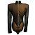 Balmain Black / Nude Monogram Mesh Tulle Bodysuit mit Schulterpolstern Schwarz - Ansicht 3
