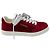 Sneakers basse Chanel in camoscio rosso
