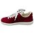 Sneakers basse Chanel in camoscio rosso - vista 2
