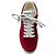 Sneakers basse Chanel in camoscio rosso - vista 3