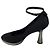 Chanel RARE Black / Silver Disco Mirror Satin Heels with Ankle Strap - view 3