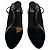 Chanel RARE Black / Silver Disco Mirror Satin Heels with Ankle Strap - view 5