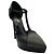 Décolleté T Strap Saint Laurent in pelle di serpente nera con borchie argentate Nero