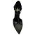 Décolleté T Strap Saint Laurent in pelle di serpente nera con borchie argentate Nero - vista 4