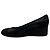Décolleté wedge Chanel in pelle nera / camoscio Nero - vista 3