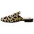 Mules Princetown Gucci in pelo di vitello con stampa leopardata Marrone - vista 3