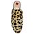 Mules Princetown Gucci in pelo di vitello con stampa leopardata Marrone - vista 4