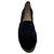 Chanel Navy Blue / Black CC Logo Bestickte Samt-Espadrilles Marineblau - Ansicht 4