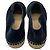 Chanel Navy Blue / Black CC Logo Bestickte Samt-Espadrilles Marineblau - Ansicht 5