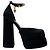 Décolleté con plateau Versace Black Satin Medusa Aevitas Nero - vista 2