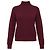 Autre Marque The Elder Statesman Kaschmir-Strickpullover mit Stehkragen Burgundy Bordeaux